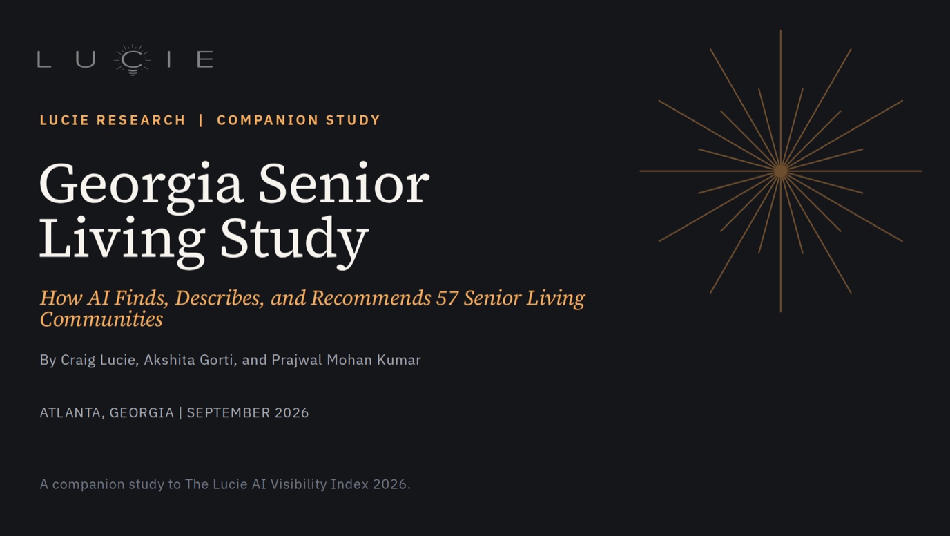 Cover for Lucie Visibility Index - Georgia Senior Living Study